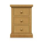 Chiswick Pine 3 Drawer Bedside Table - Image 3