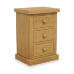 Chiswick Pine Large 3 Drawer Bedside Table