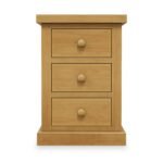 Chiswick Pine Large 3 Drawer Bedside Table - Image 3