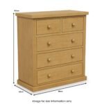 Chiswick Pine 2 over 3 Drawer Chest - Image 5