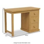 Chiswick Pine 3 Drawer Dressing Table - Image 5