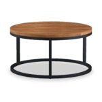 Dunstan Acacia Round Coffee Table - Image 3