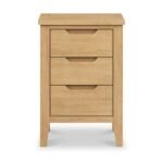Camdale Oak 3 Drawer Bedside Table - Image 3