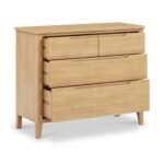 Camdale Oak 4 Drawer Wide Chest - Image 4