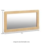 Camdale Oak Dressing Table Mirror - Image 4