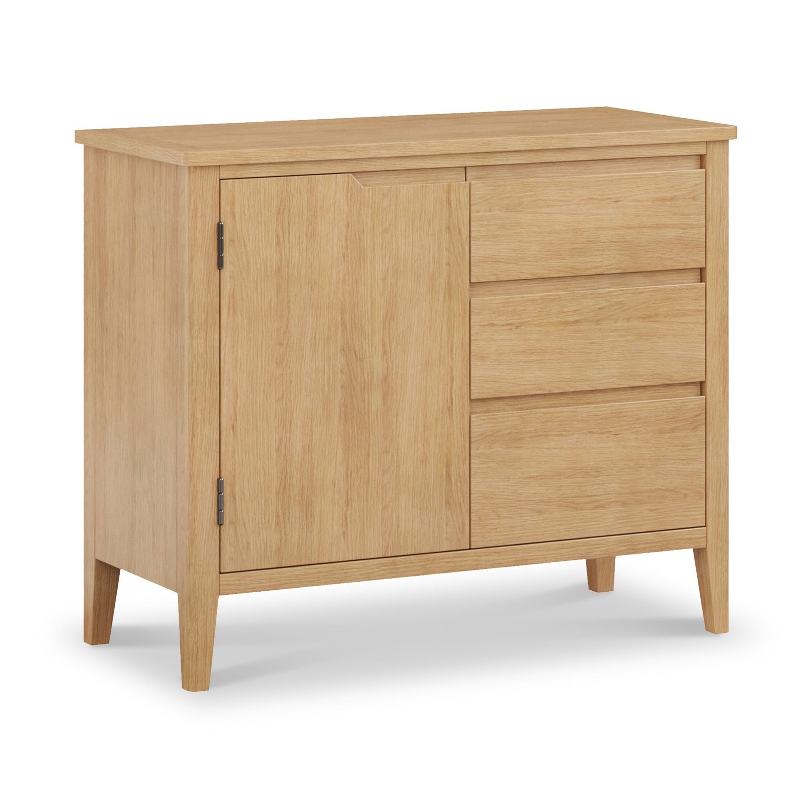 TGRH0065-Durham-Oak-Small-Sideboard-Angle1 Durham Oak Small Sideboard - Image 1