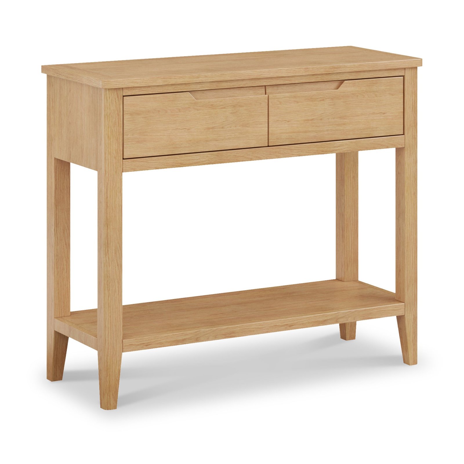 TGRH0071-Durham-Oak-Console-Table-Angle1 Durham Oak Console Table - Image 1