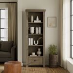 Taunton Smoked Oak Large Display Bookcase - Image 2