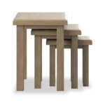 Taunton Smoked Oak Nest of 3 Tables - Image 4