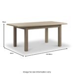 Taunton Smoked Oak 140-180 cm Extendable Dining Table - Image 4