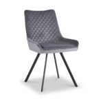 Sharynn Velvet Quilted Dining Chair