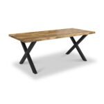 Tobiah 225cm Mango Wood Dining Table with X Leg