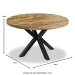 Gendry Mango 130cm Round Dining Table - Image 4