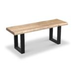 Zahra Acacia 125cm Dining Bench with U Leg