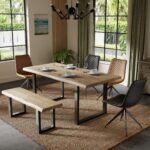Zahra Acacia 125cm Dining Bench with U Leg - Image 2