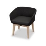 Tuscany 4 Seater Round Dining Set with Eden Night Dining Chairs - Image 9