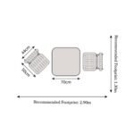 Venice 70cm Square Bistro Set - Image 17