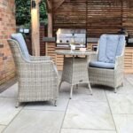 Wentworth 2 Seat Highback Rattan Bistro Set - Image 2
