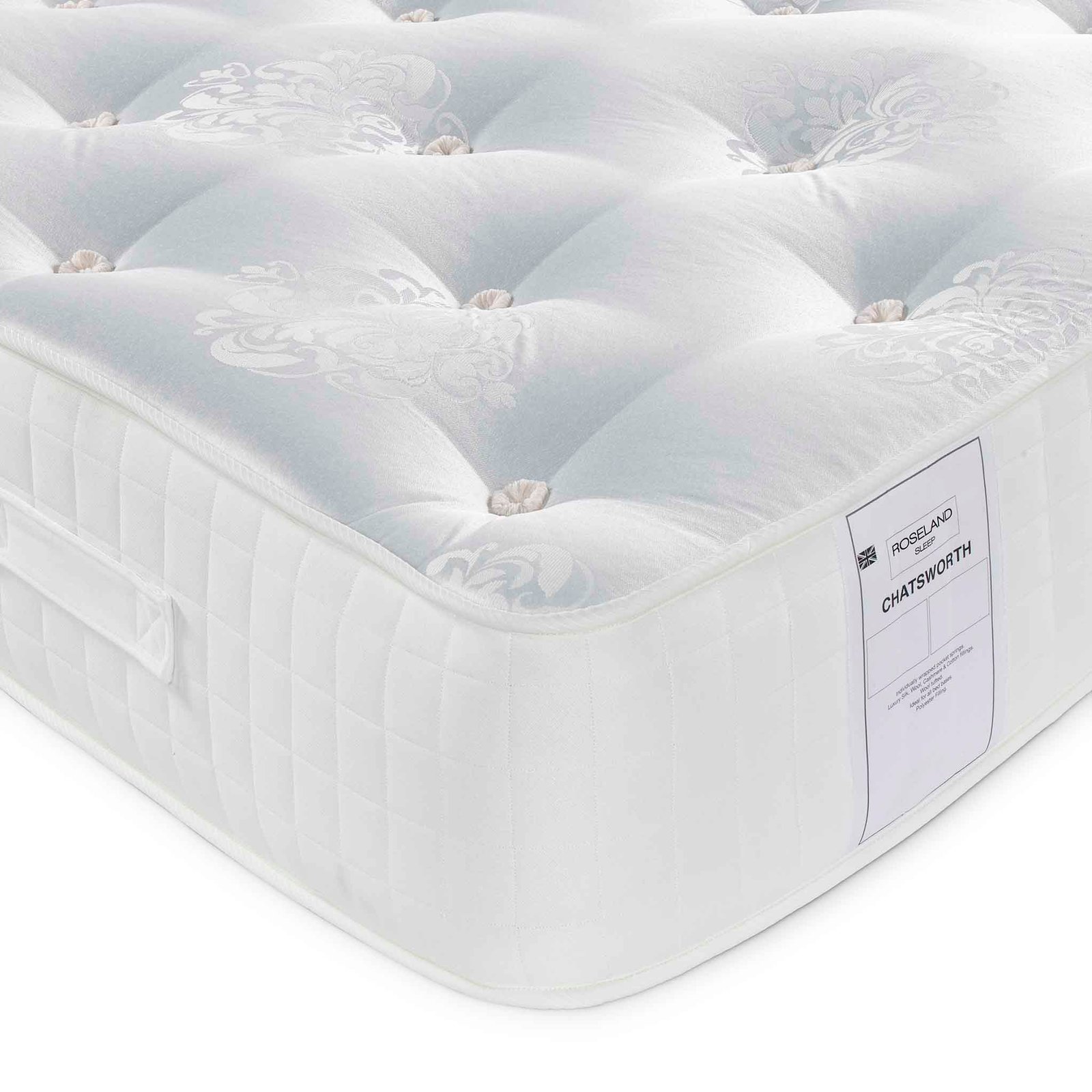 chatsworth-pocket-sprung-mattress-roseland-furniture-4 Chatsworth 1000 Lux Pocket Tufted Mattress by Roseland Sleep - Image 1