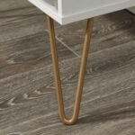 Geo 6 Drawer Sideboard with Gold Hairpin Legs - Image 6